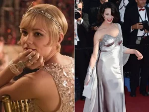 Vestido de noiva estilo anos 20 com franjas e pérolas