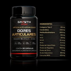 Dores Articulares . Growth Vitax